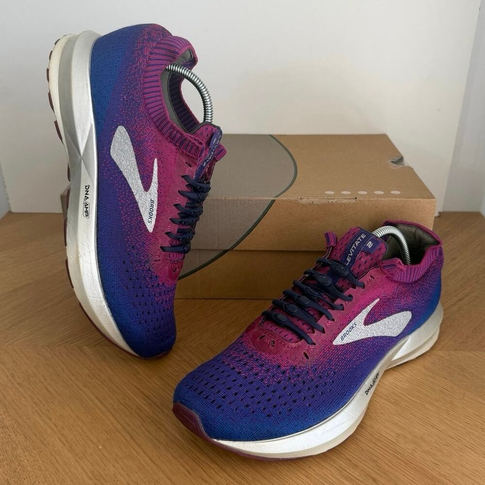 Brooks Levitate 2 ‘Magenta /Blue’ Women Running Sneakers- SZ 8